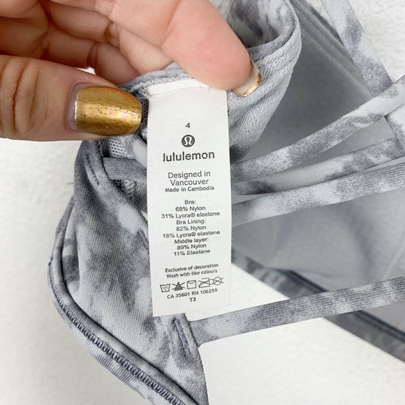 lululemon | Free To Be Bra *Wild Summer Shade Ice Grey - Picture 5 of 6